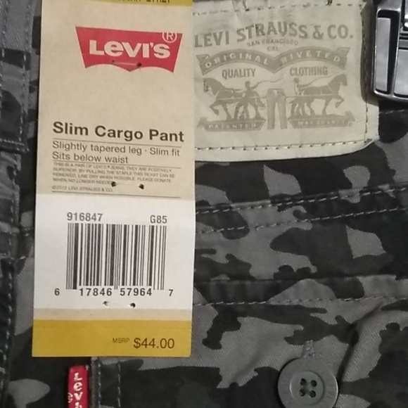Levi's 511 Slim Cargo Pant Size 14 27x27 NWT - Picture 3 of 6